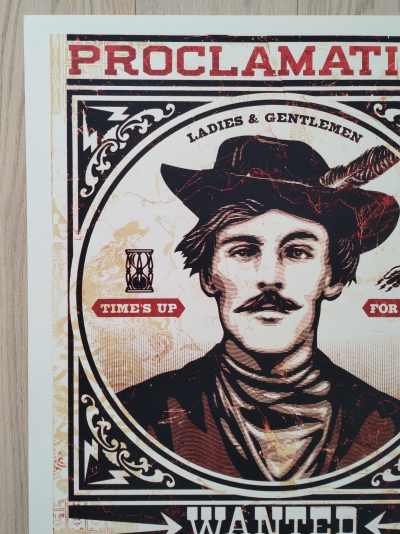Shepard FAIREY (Obey) - Tom Dula White, 2012 - Sérigraphie signée et numérotée 2