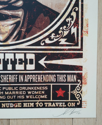 Shepard FAIREY (Obey) - Tom Dula White, 2012 - Sérigraphie signée et numérotée 2