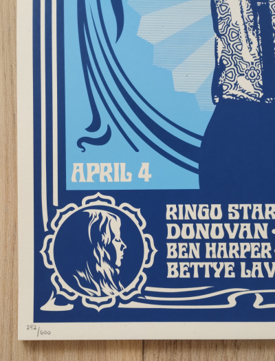Shepard FAIREY (Obey) - Paul McCartney Change Begins (Blue) 2009 - Sérigraphie signée et numérotée 2