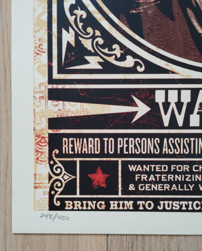 Shepard FAIREY (Obey) - Tom Dula White, 2012 - Sérigraphie signée et numérotée 2