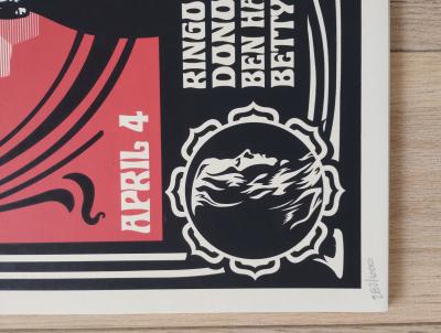 Shepard FAIREY (Obey) - Paul McCartney Change Begins (Red) 2009 - Sérigraphie signée et numérotée 2