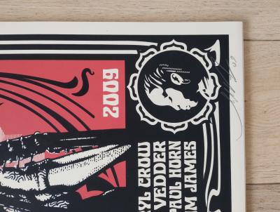 Shepard FAIREY (Obey) - Paul McCartney Change Begins (Red) 2009 - Sérigraphie signée et numérotée 2