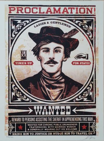 Shepard FAIREY (Obey) - Tom Dula White, 2012 - Sérigraphie signée et numérotée 2