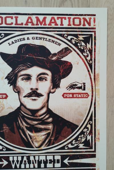 Shepard FAIREY (Obey) - Tom Dula White, 2012 - Sérigraphie signée et numérotée 2