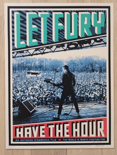 Shepard FAIREY (Obey) - Let Fury Have The Hour - Sérigraphie signée au crayon 2