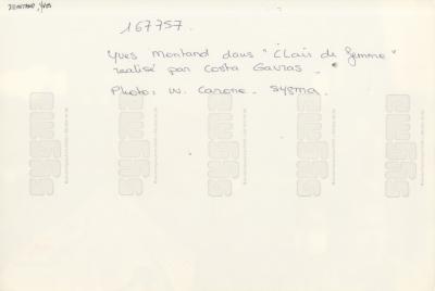 Walter Carone - Yves Montand, 1978 - Tirage argentique RC 2