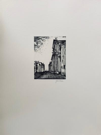 Bernard GANTNER - Venice, 1962 - Original etching signed in pencil 2