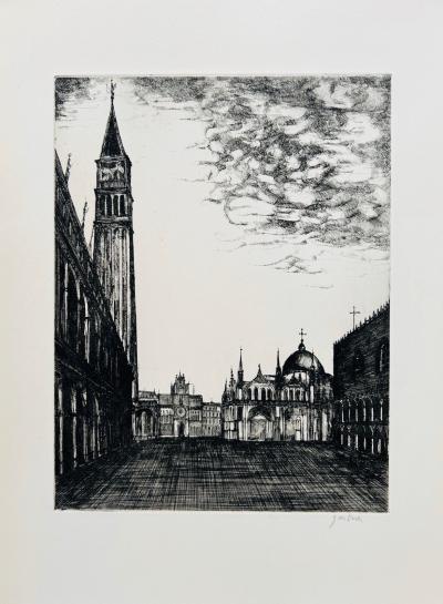 Bernard GANTNER - Venise, 1962 - Eau-forte originale signée au crayon 2