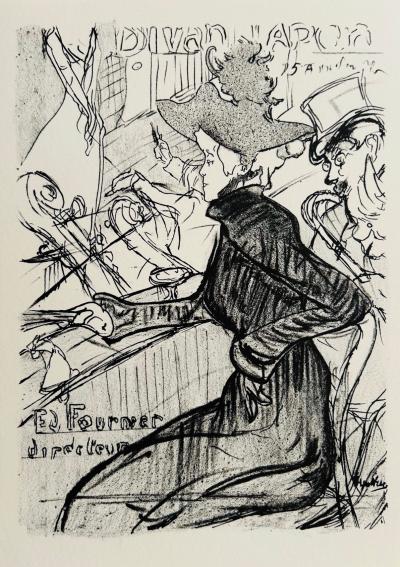 Henri de TOULOUSE-LAUTREC - Le Divan Japonais, 1893  - Lithographie signée dans la pierre 2