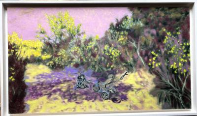 Karolina ORZELEK - Hide and seek , 2021, huile sur bois 2