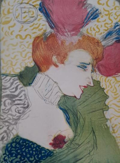 Henri de Toulouse-Lautrec (after) - Marcelle Linder bust - Art print 2