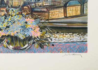 MICHEL-HENRY - L'Ile de la Cité et Notre-Dame de Paris, 2000 - Lithographie originale signée au crayon 2