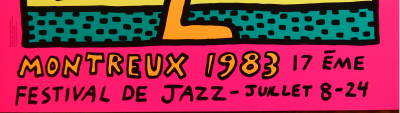 Keith HARING - Montreux Jazz Festival (orange), 1983, Sérigraphie 2