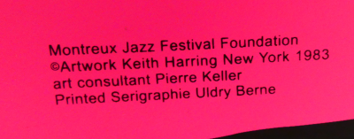 Keith HARING - Montreux Jazz Festival (orange), 1983, Sérigraphie 2