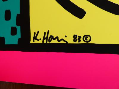 Keith HARING - Montreux Jazz Festival (orange), 1983, Sérigraphie 2