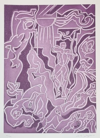 André Masson, Massacre des prétendants (l’Odyssée), eau-forte, 1978 2