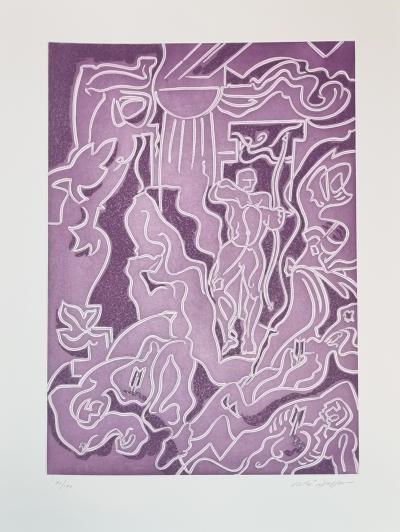 André Masson, Massacre des prétendants (l’Odyssée), eau-forte, 1978 2