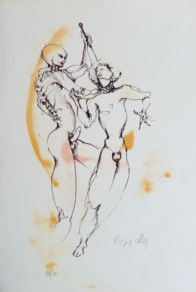 Régis DHO - Untitled, 1995 - Original lithograph signed in pencil 2