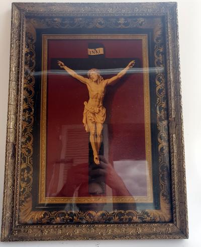 Christ en croix    L. Turgis & Fils   oléographie - 1892 2