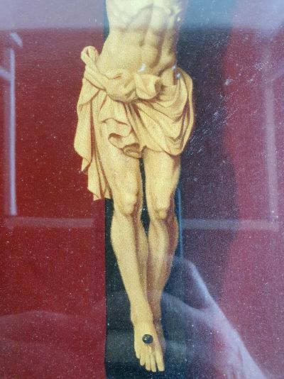 Christ en croix    L. Turgis & Fils   oléographie - 1892 2