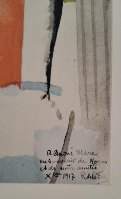Roger de la FRESNAYE (d'après) - Déjeuner entre amis, la Madelon, 1949 - Lithographie signée 2