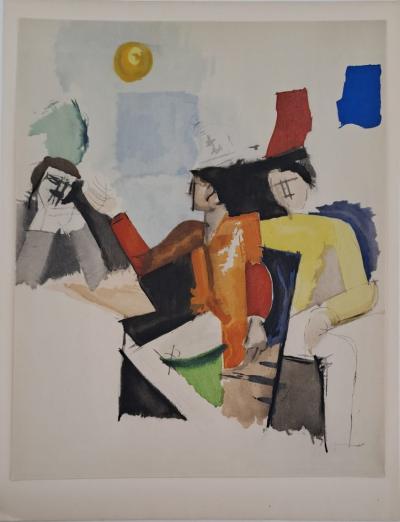 Roger de la FRESNAYE (d'après) - Scène du 14 juillet, 1949 - Lithographie 2