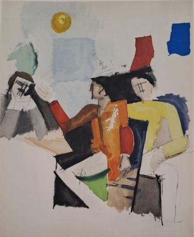 Roger de la FRESNAYE (d'après) - Scène du 14 juillet, 1949 - Lithographie 2