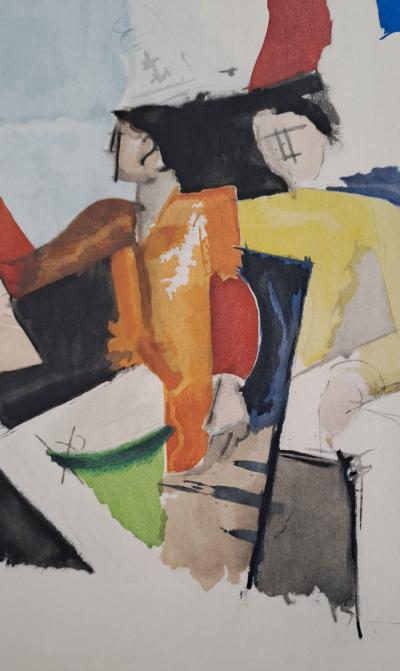 Roger de la FRESNAYE (d'après) - Scène du 14 juillet, 1949 - Lithographie 2