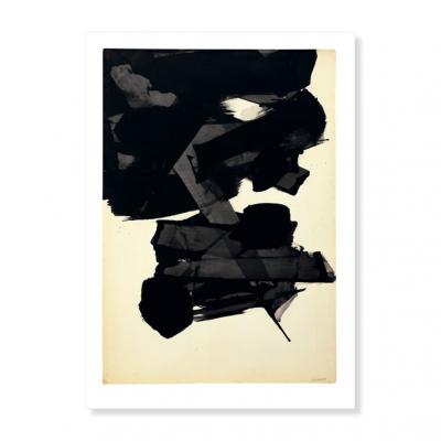 Pierre Soulages : Encre sur papier 1963, Affiche originale
