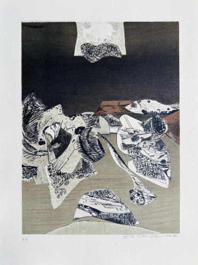 Bernard MANDEVILLE - Untitled, 1978 - Original lithograph signed in pencil 2