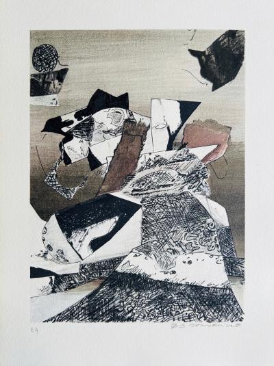 Bernard MANDEVILLE - Untitled, 1978 - Original lithograph signed in pencil 2