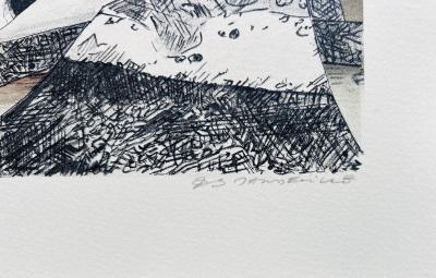 Bernard MANDEVILLE - Untitled, 1978 - Original lithograph signed in pencil 2