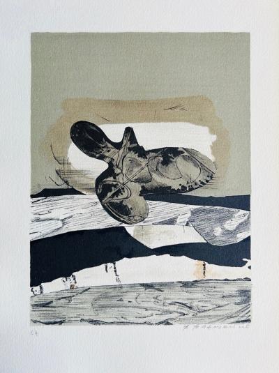 Bernard MANDEVILLE - Untitled, 1978 - Original lithograph signed in pencil 2
