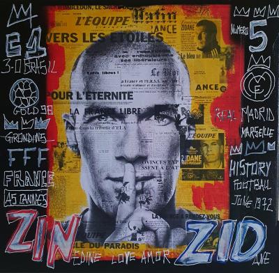 SPACO - Zidane Zizou , 2025   peinture 2