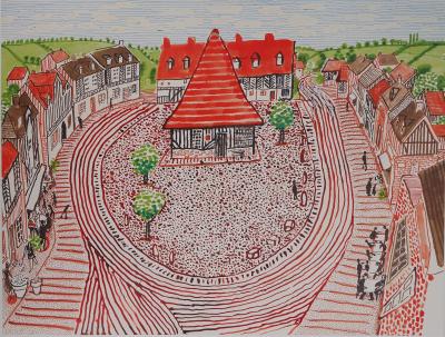 David Hockney: My Normandy - Original color poster 2