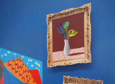 David Hockney: 20 Flowers and Some Bigger Pictures - Original color poster 2