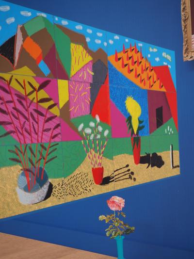 David Hockney: 20 Flowers and Some Bigger Pictures - Original color poster 2