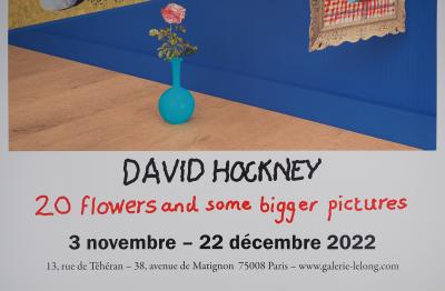 David Hockney: 20 Flowers and Some Bigger Pictures - Original color poster 2