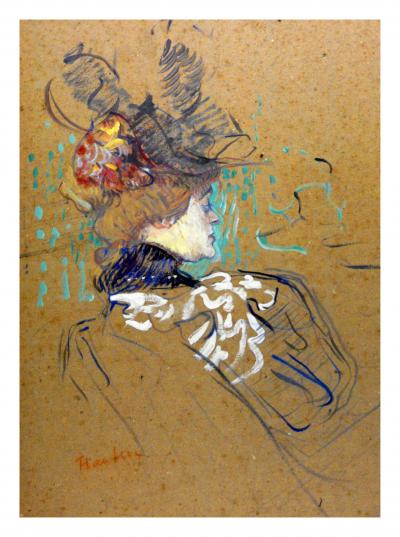 Henri de Toulouse Lautrec - Femme de profil, Madame Lucy (D’après)