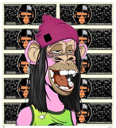 Karl Kox -Banana Republic #4, 2024 - Sérigraphie signée au crayon