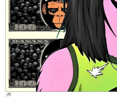 Karl Kox -Banana Republic #4, 2024 - Sérigraphie signée au crayon 2