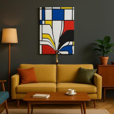 Santicri - Essence, Mondrian - Technique mixte sur toile 2