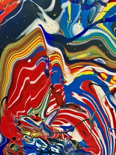 Katrin Fridriks - Lollipops 3 - 2014 - Technique mixte signée 2