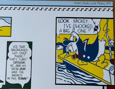 Roy Lichtenstein -  Artist’s studio, Look Mickey, 1988  -  Lithographie 2