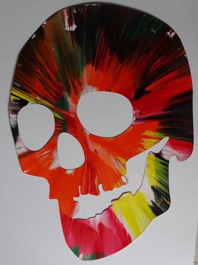 DAMIEN HIRST Crâne - Requiem, Spin Painting, 2009, pièce unique 2