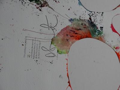 DAMIEN HIRST Crâne - Requiem, Spin Painting, 2009, pièce unique 2