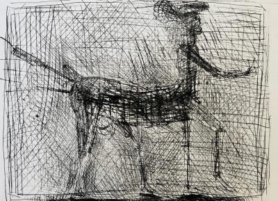 CESAR - Centaur, Homage to Picasso - Original drypoint etching signed in pencil 2
