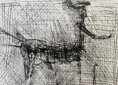 CESAR - Centaur, Homage to Picasso - Original drypoint etching signed in pencil 2