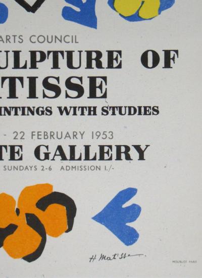 Henri MATISSE (after) - The Sculpture of Matisse, 1959 - Lithography signed 2