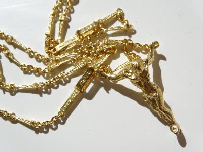 Salvador DALI (d'après) - Christ de Saint Jean de la Croix - Collier et bracelet